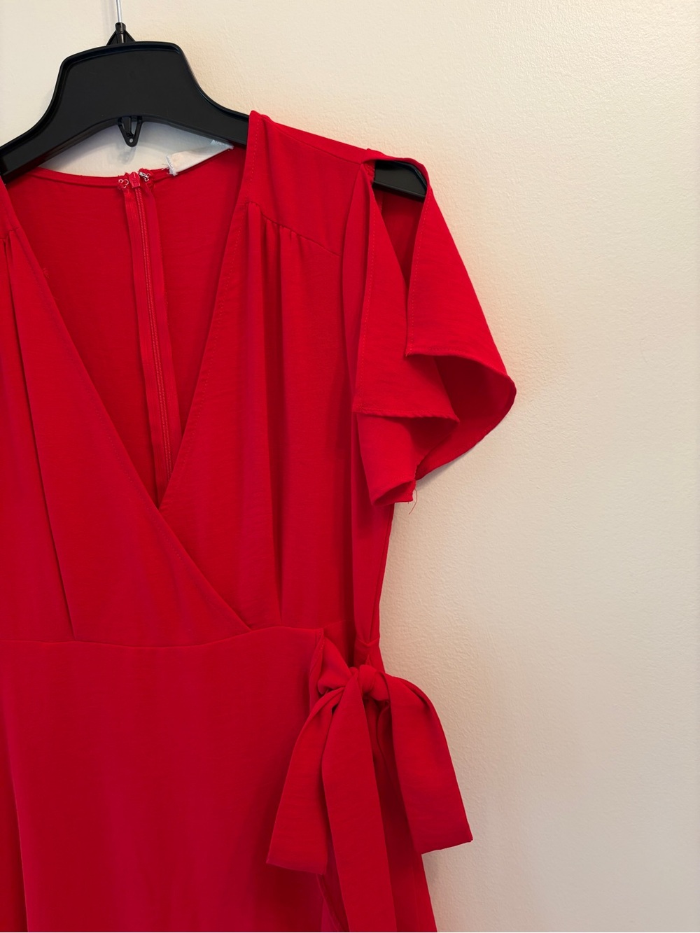 Altar’d State | Red Midi Wrap Dress - Evening Dress - Picture 5 of 10